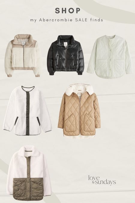 Sherpa, quilted and leather goodness!

Use the code AFLTK to save an additional 25% on most items! The off white line jacket is only $40!!!

#LTKFind #LTKsalealert #LTKxAF