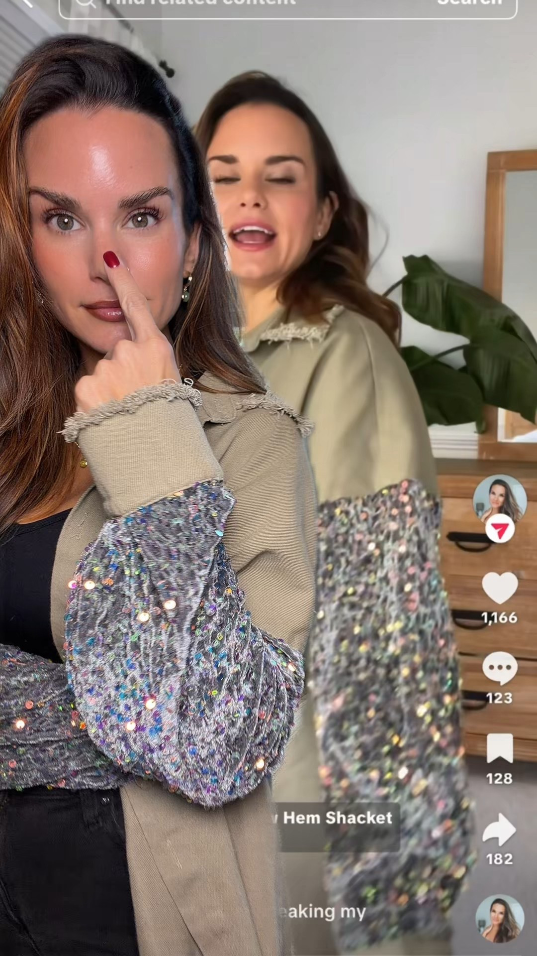 A little sparkle never hurt anybody ✨ This contrast sequin shacket is the perfect mix of cozy + extra—dress it up, dress it down, it always gives main character energy. Raw hem, shimmer, and the easiest statement piece for fall.

#TayBeckerBeauty #TayBecker
#chicme #fallfashion #sequinfashion #charlestonstyle #momstylevibes #reellife #ootdfall

#LTKgrwm #LTKmomlife #LTKootd