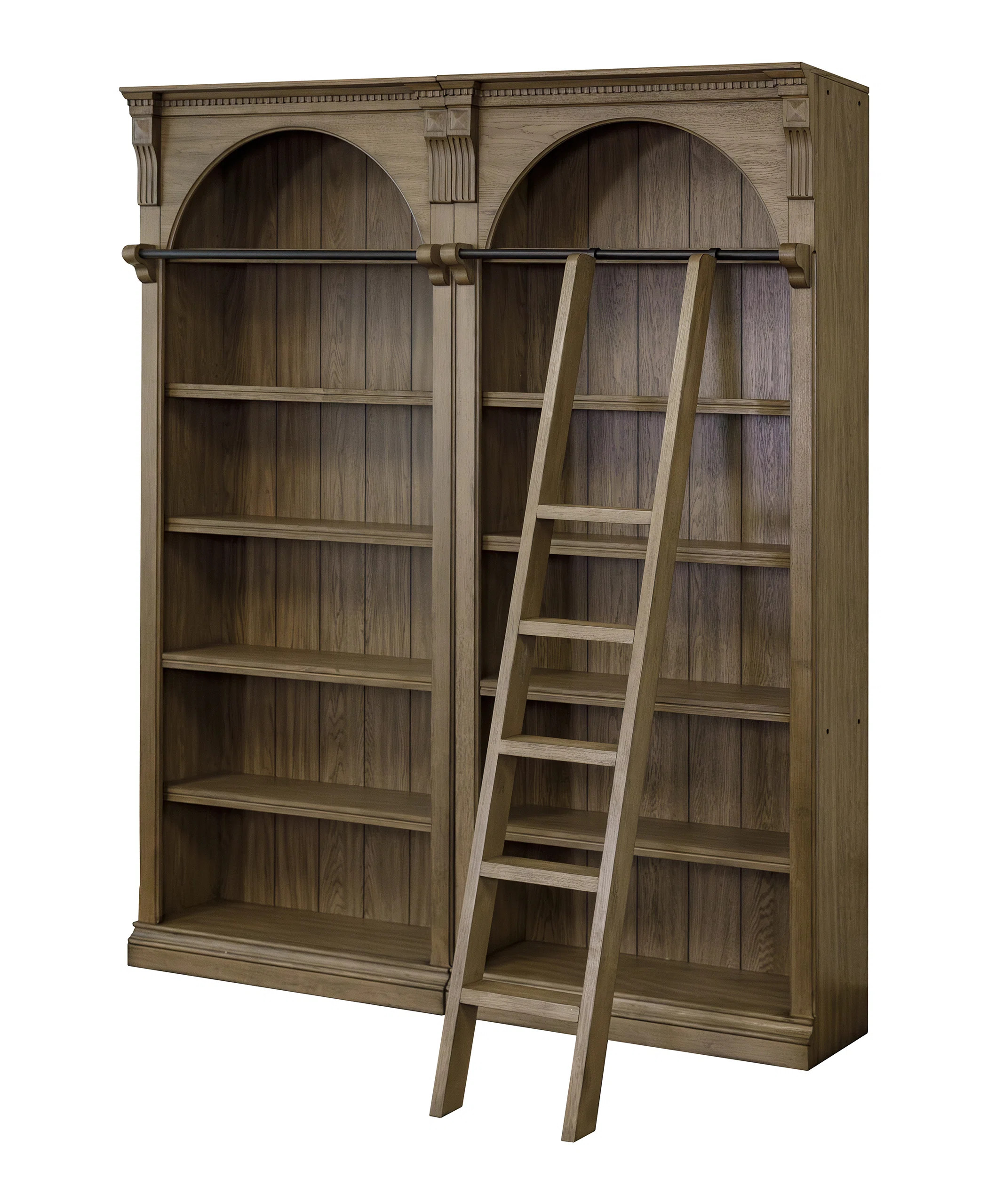 Rosalind Wheeler Camoya 94" H x 80" W Library Bookcase & Reviews | Wayfair | Wayfair North America
