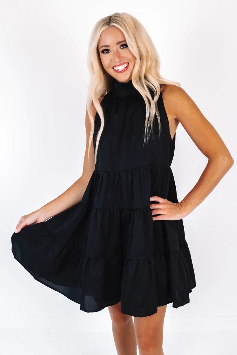 Twirl Around Dress - Black | The Impeccable Pig