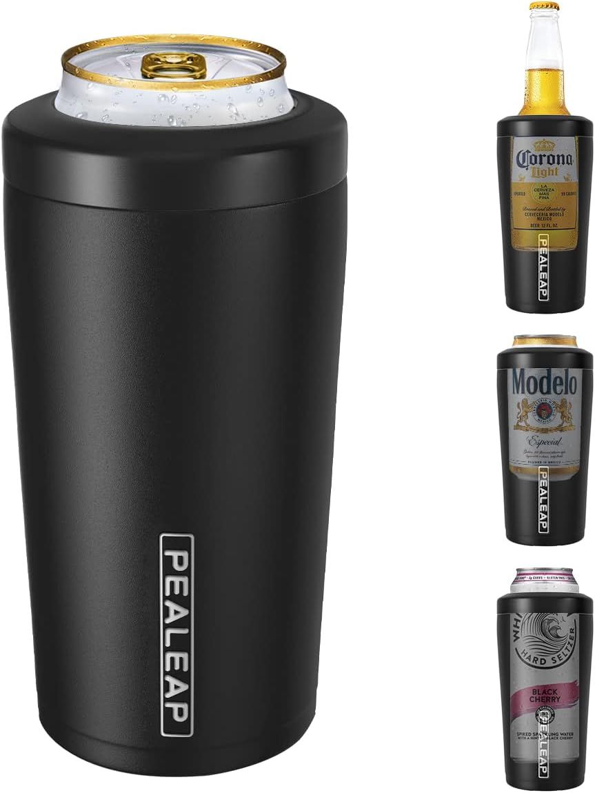 4 in 1 Insulated Slim Can Cooler for 12 OZ Cans and Beer Bottle - Keep 8 Hours Cold, Easy to Hold... | Amazon (US)