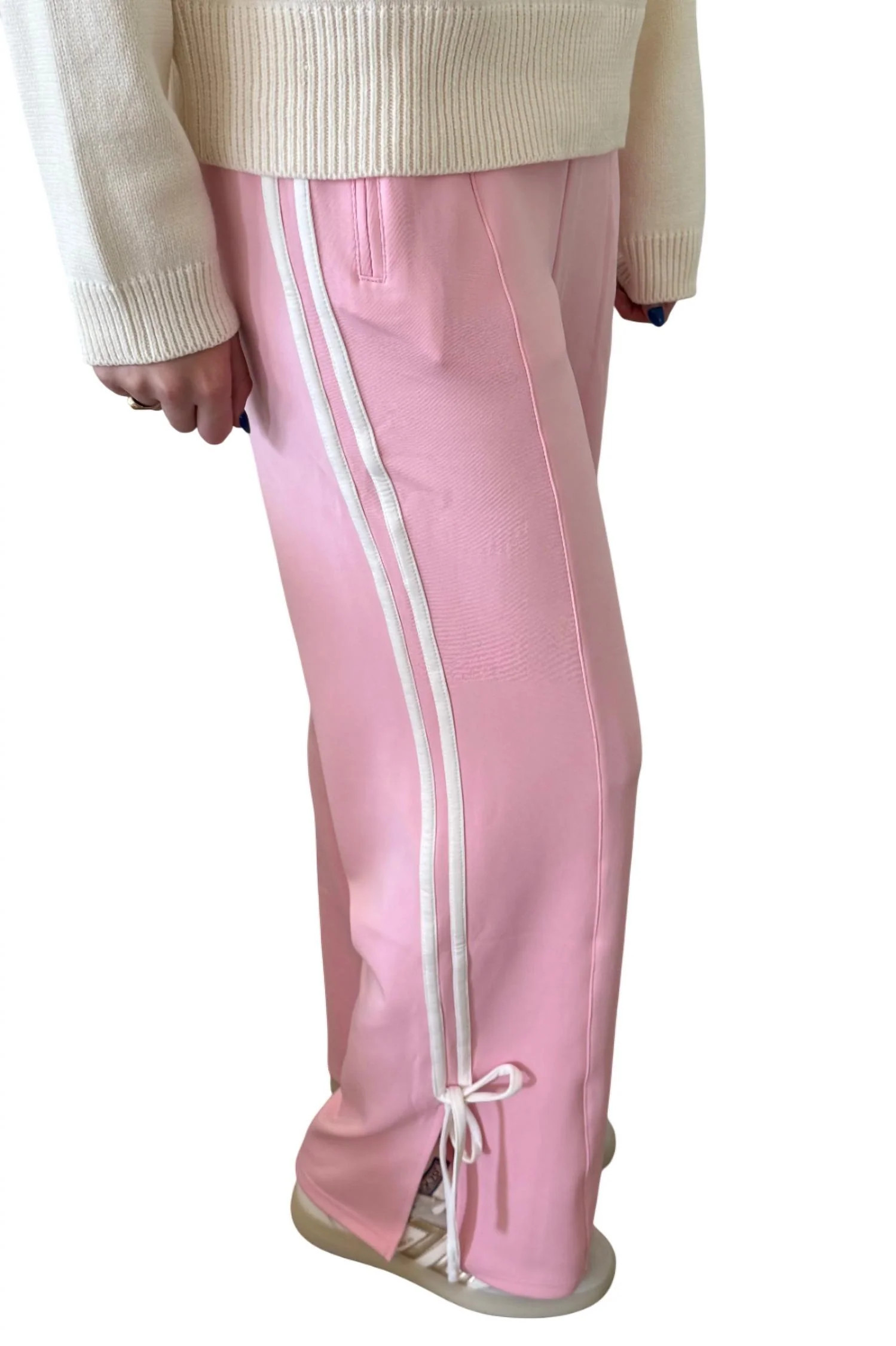 Cupid's Club Pant In Pink & White | Shop Simon