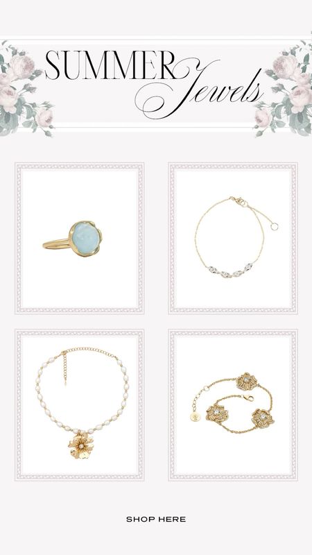 My Summer jewelry picks! The perfect timeless pieces that will last. 