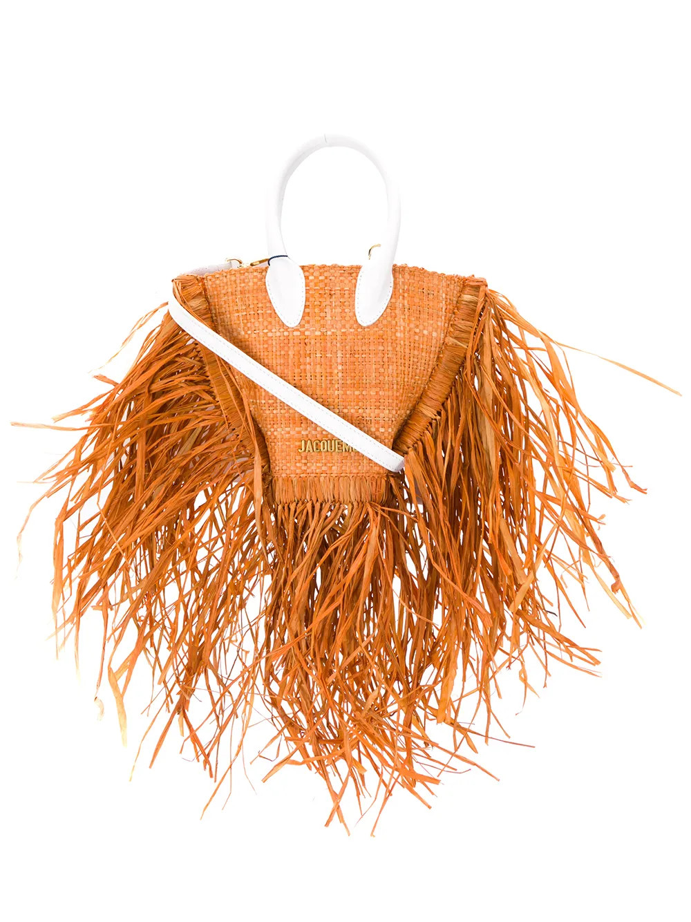 raffia fringe tote | Farfetch Global