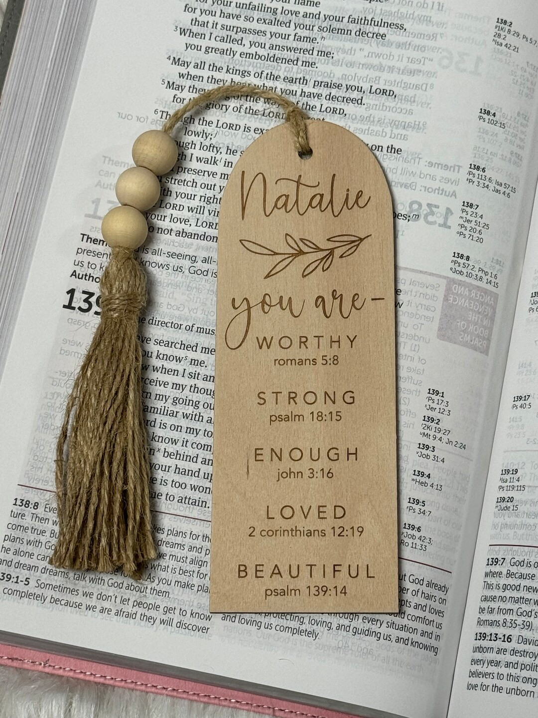 Bible bookmarks, personalized Baptism gift, first communion, confirmation gift, inspirational boo... | Etsy (US)