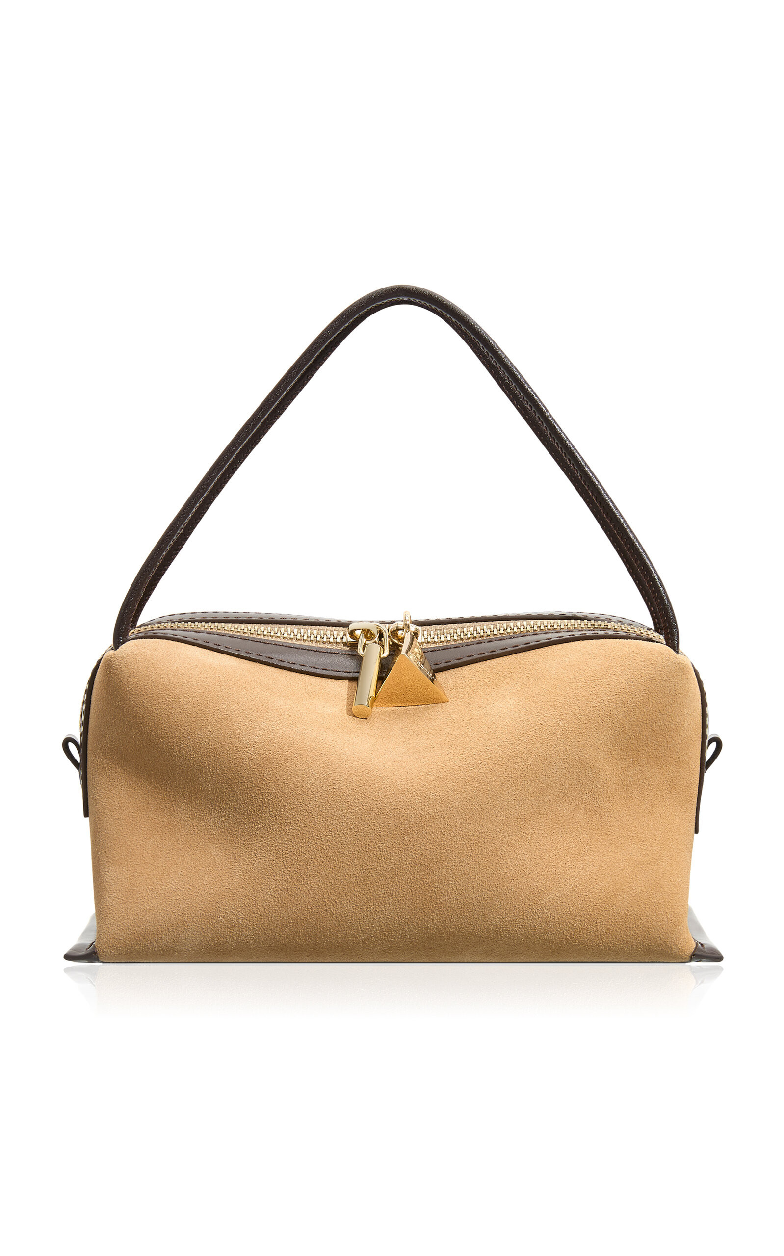 Gold Suede Café Mini Bag | Moda Operandi (Global)