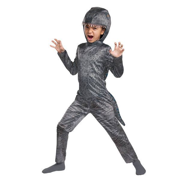 Kids&#39; Jurassic World Blue Halloween Costume Jumpsuit XS (3-4T) | Target