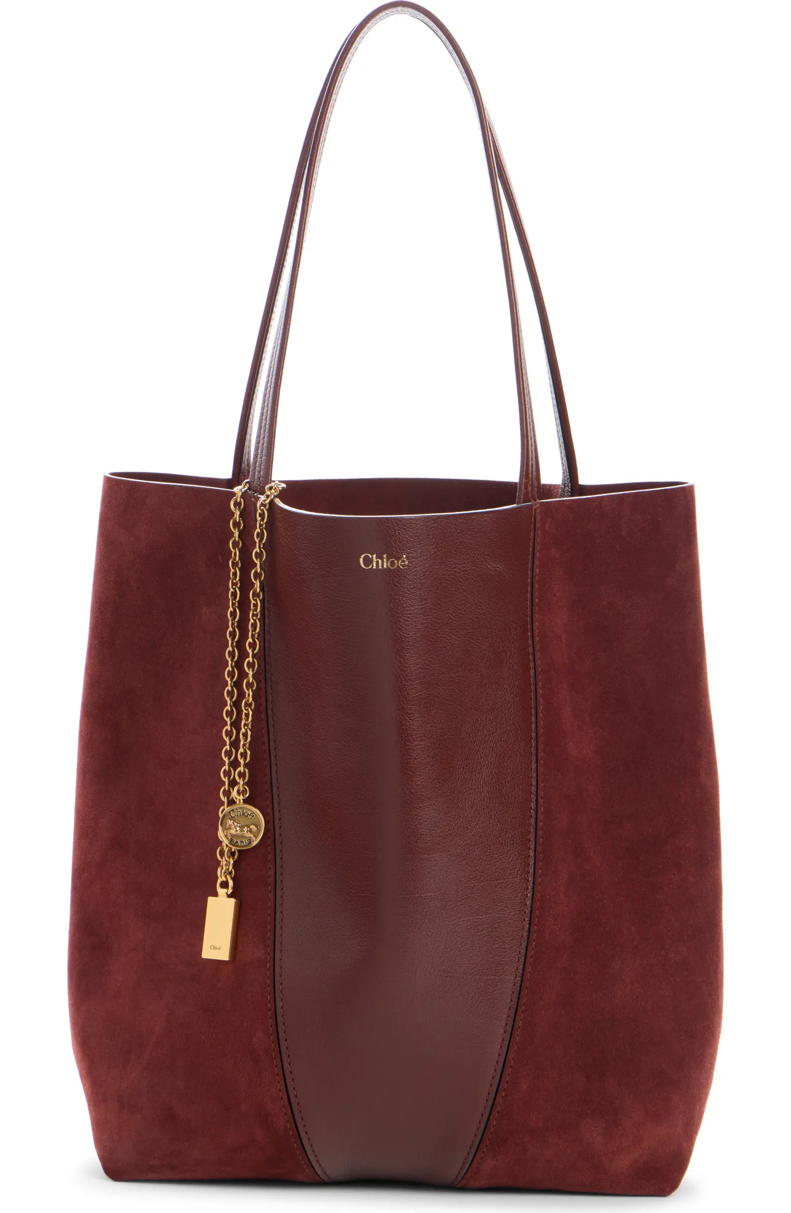 Chloé Large Spin Leather & Suede Tote | Nordstrom | Nordstrom
