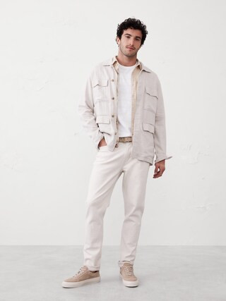 Linen-Blend Field Jacket | Banana Republic Factory