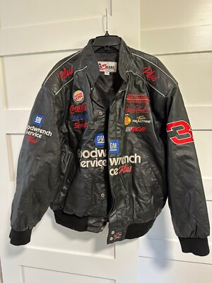 CHASE Authentics NASCAR #3 Dale Earnhardt Sr Black Leather 2XL Jacket JH Designs  | eBay | eBay US
