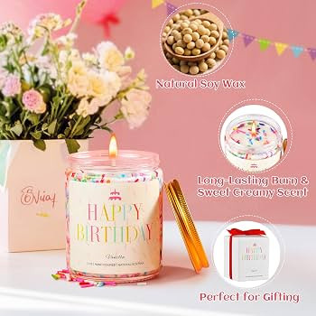 PHD CAKE Happy Birthday Candle - Birthday Gifts for Women, Men, Mom, Dad, Sister, Teacher, Friend... | Amazon (US)