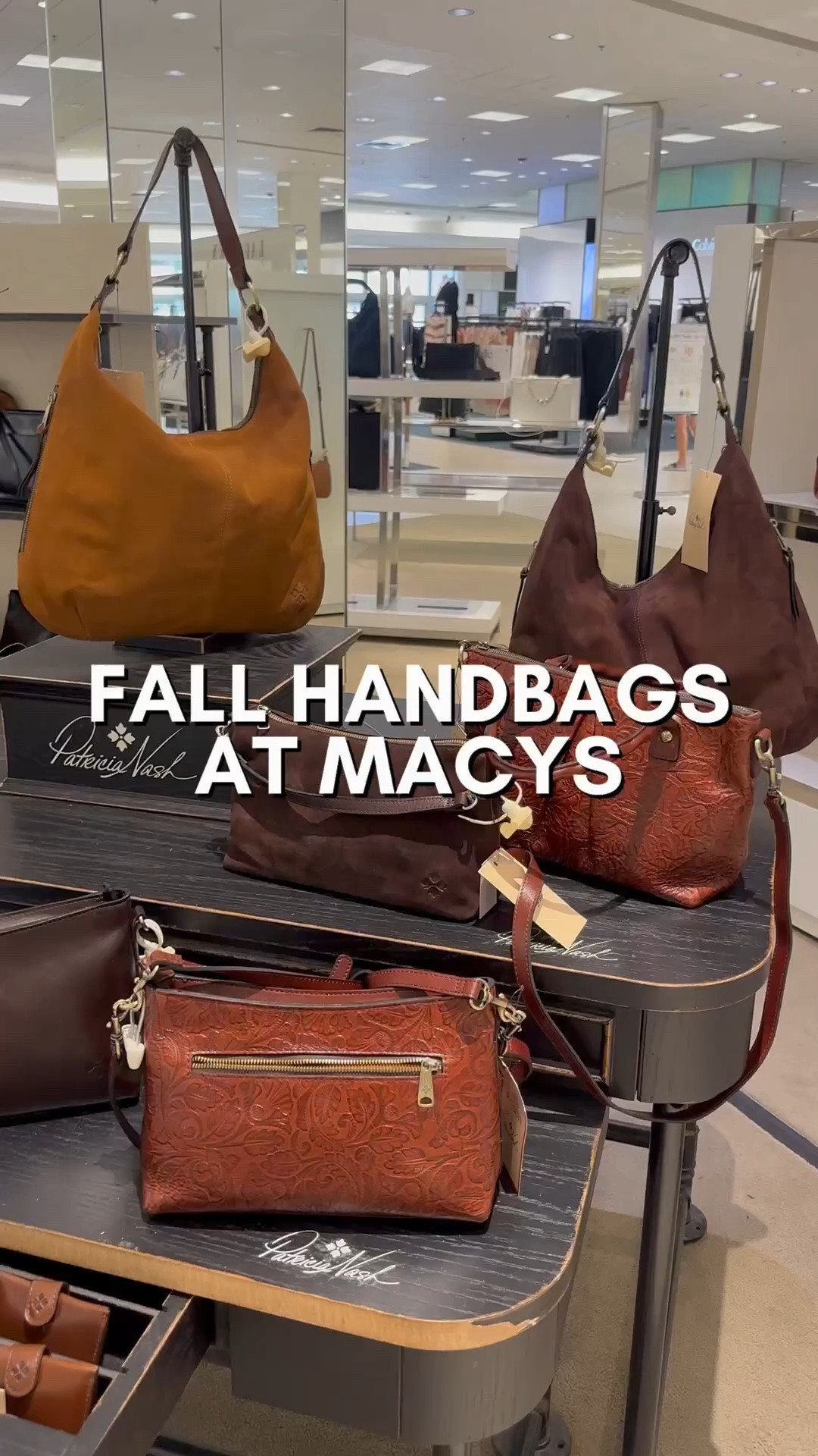 Lots of great handbags @macys ! I have my @Patricia Nash Designs bag from last year that I’m excited to wear this fall. 

Fall handbags, macys handbags, fall outfit ideas, fall looks, Smiles and Pearls