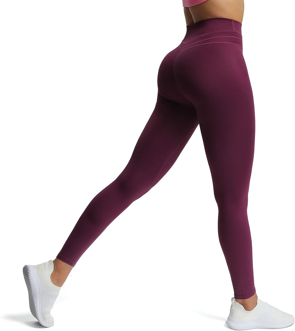 Aoxjox High Waisted Workout Leggings for Women Scrunch Tummy Control Luna Buttery Soft Yoga Pants... | Amazon (US)