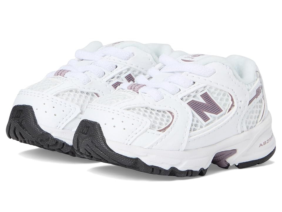 New Balance Kids 530 Bungee (Infant/Toddler) Kids Shoes White/Dark Ice Wine : 7 Toddler W, Synthetic | Zappos