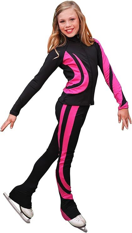 ChloeNoel Swirls Figure Skating Jacket J26 | Amazon (US)