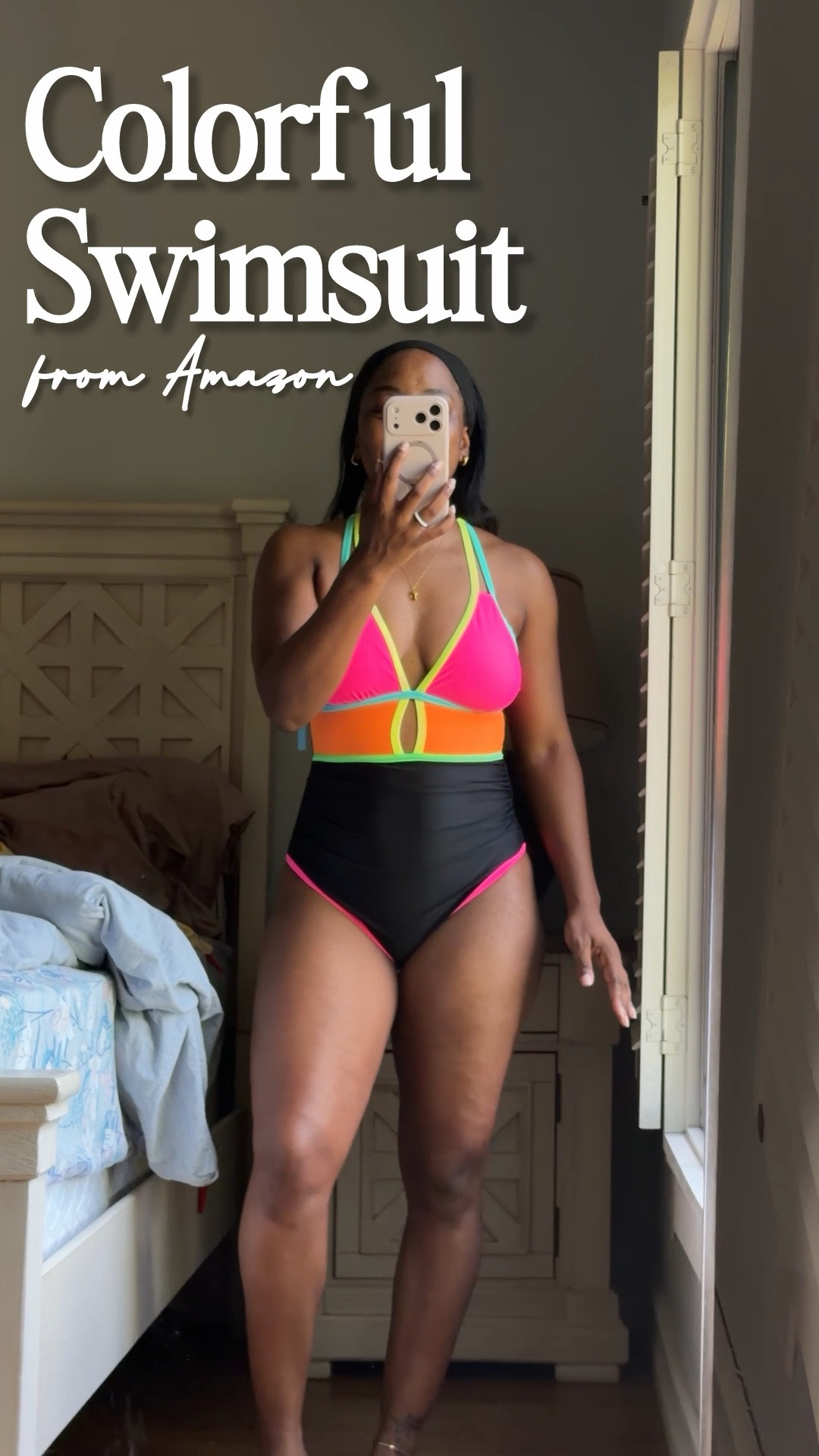This color block swimsuit is SUCH a fun vacation find 🌈 The fit is super flattering with supportive coverage, bright colors, and a slimming shape that makes it perfect for beach trips, cruises, pool days, and tropical vacations. I love how vibrant it looks on melanin skin and how comfortable it feels for all-day wear.

If you’re looking for a colorful one piece swimsuit that stands out while still feeling supportive and flattering, this one is a must for summer.

#onepieceswimsuit #colorblockswimsuit #vacationoutfit #beachwear #swimwear #poolday #summerfashion #vacationstyle #beachvacation #resortwear #curvyfashion #amazonfashion #tropicalvacation #summerstyle #ltkfashion

#LTKgrwm #LTKTravel #LTKSwim
