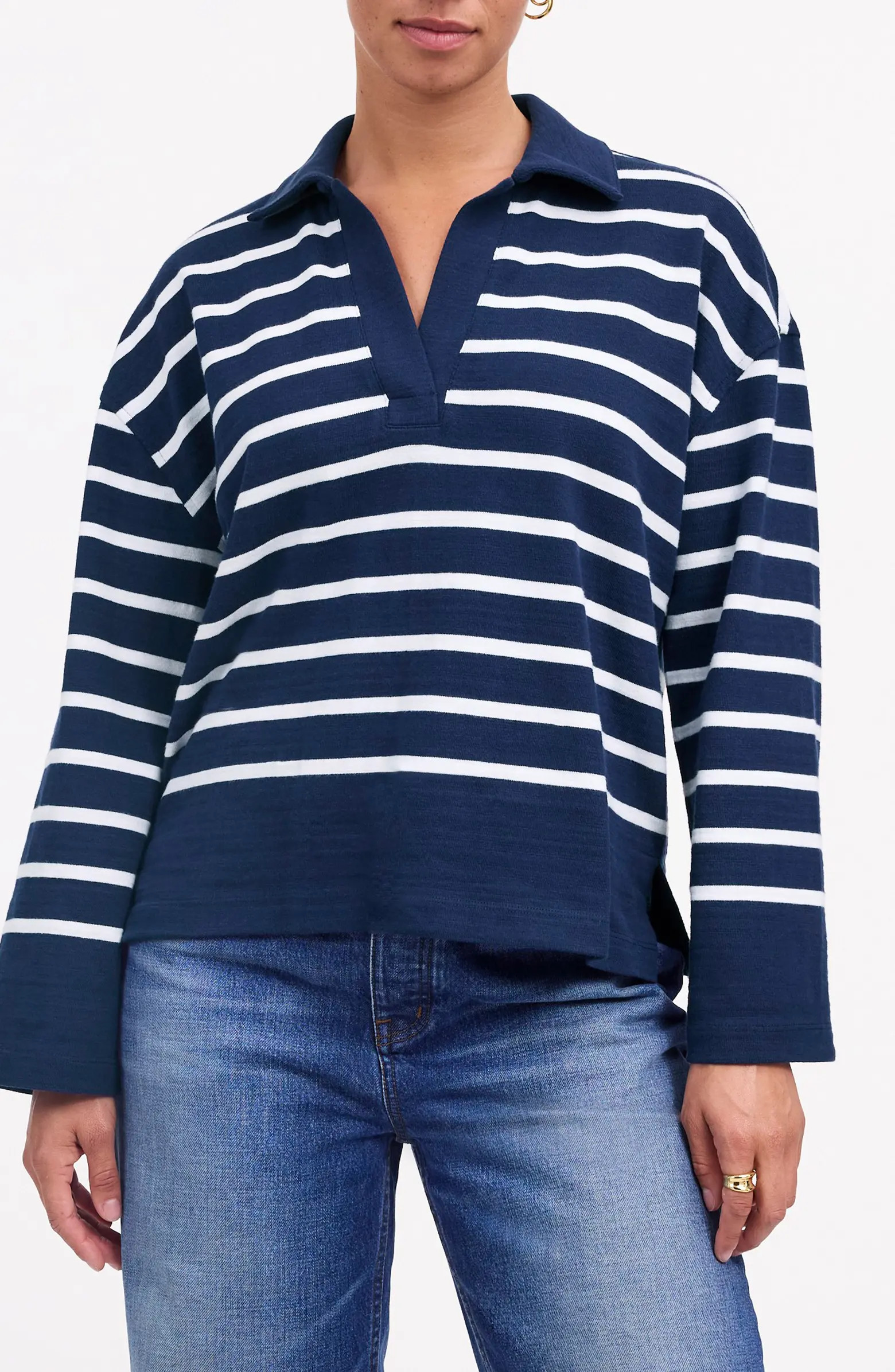 Madewell Stripe Long Sleeve Rugby Shirt | Nordstromrack | Nordstrom Rack