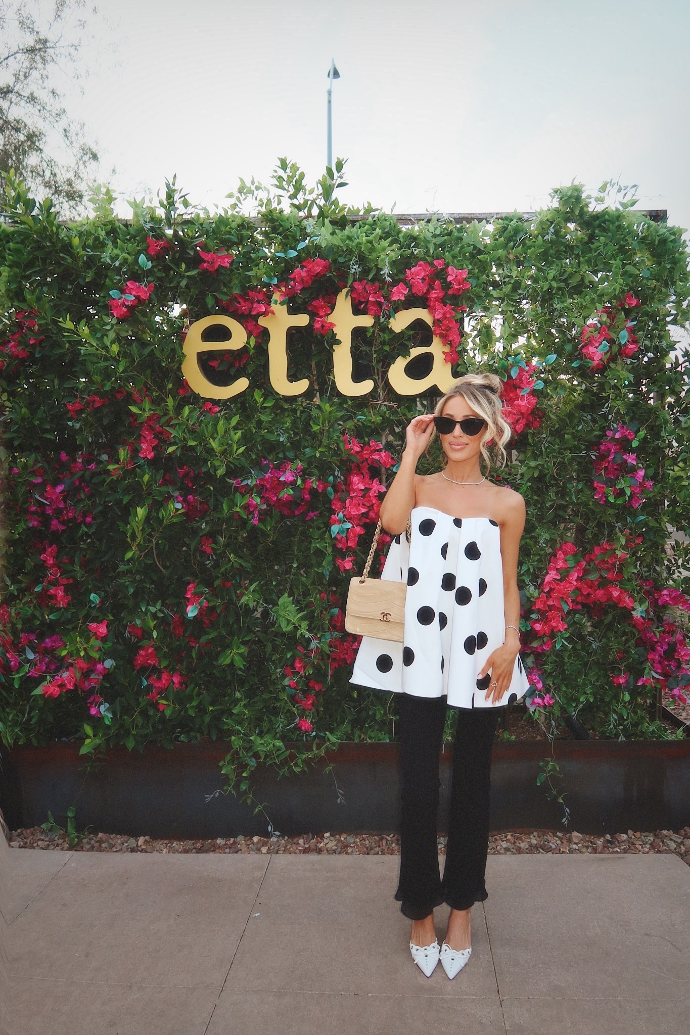 The top of my DREAMS! Loving the polka dots this year! Wearing size XS - does run a tad big. 

Outfit inspo. Outfits. Polka dots. Strapless. Zara. Revolve  

#LTKFindsUnder100 #LTKPetite