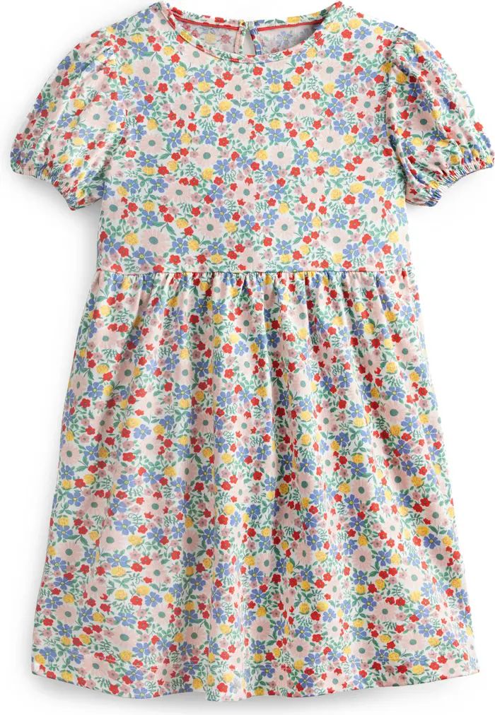 Mini Boden Kids' Floral Puff Sleeve Cotton Dress | Nordstrom | Nordstrom