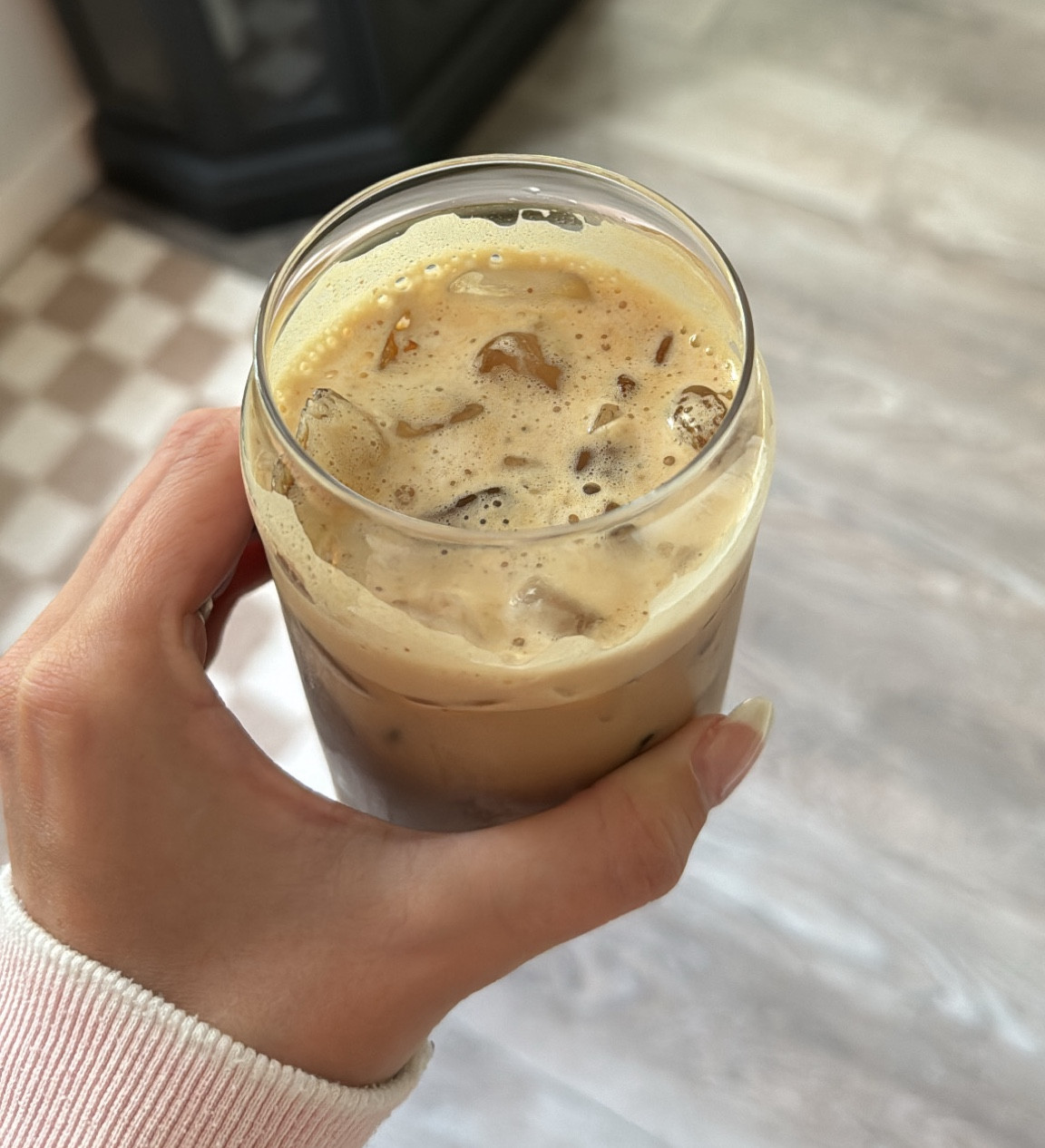 iced coffee in a glass cup 💘☕️

#LTKFindsUnder50
