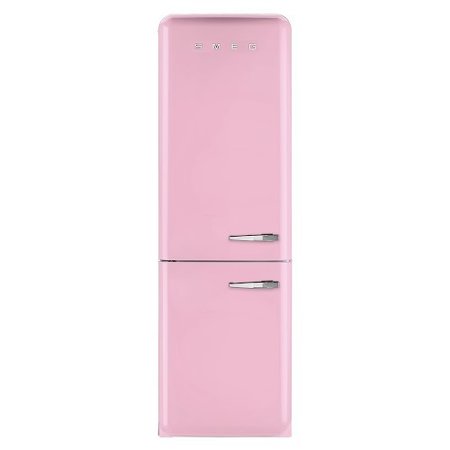 Smeg Two-Door Refrigerator, Pink, Left Hinge | Williams-Sonoma