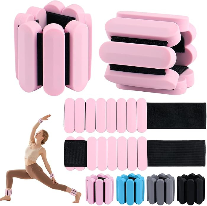 Wrist Weights – Adjustable Ankle Wrist Weights for Women & Men – Set of Weighted Bangles 2 lb... | Amazon (US)