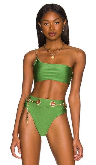 Jianna Bikini Top in Basil | Revolve Clothing (Global)