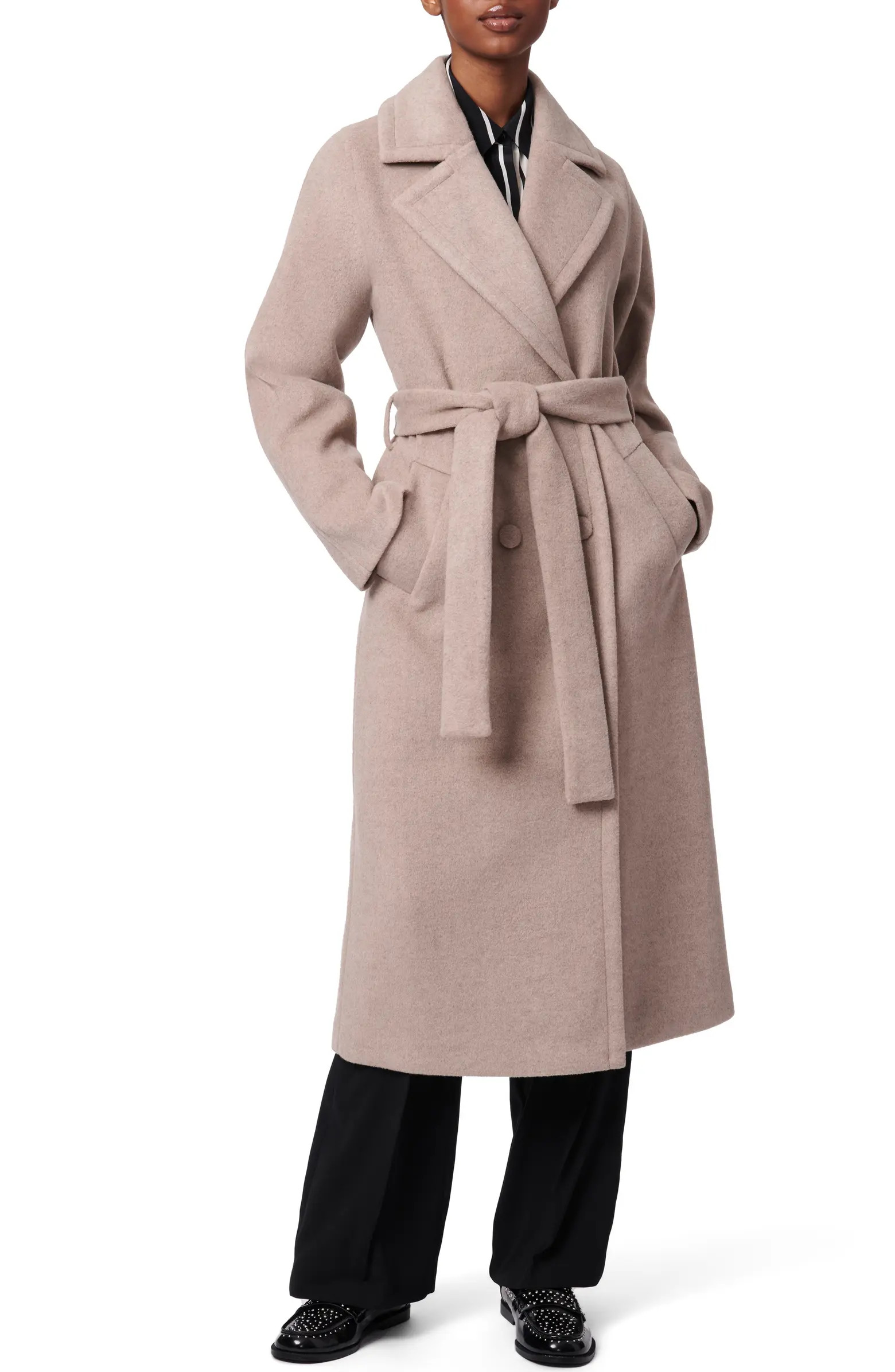 Double Breasted Belted Coat | Nordstrom Rack