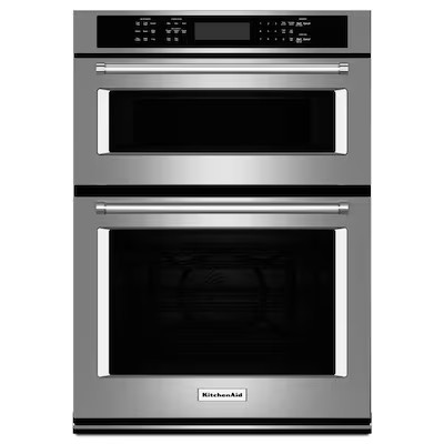 KitchenAid  30-in Self-Cleaning Convection Microwave Wall Oven Combo (Stainless Steel) | Lowe's