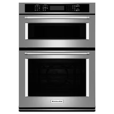 KitchenAid  30-in Self-Cleaning Convection Microwave Wall Oven Combo (Stainless Steel) | Lowe's