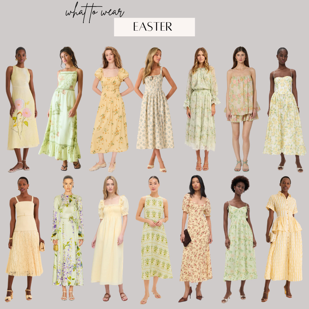 Easter Outfit: Rounded up selection of yellow and green dresses perfect for Easter or spring


Spring outfit women, Easter dress women, Easter outfit women 

 

#LTKTravel #LTKgrwm #LTKootd