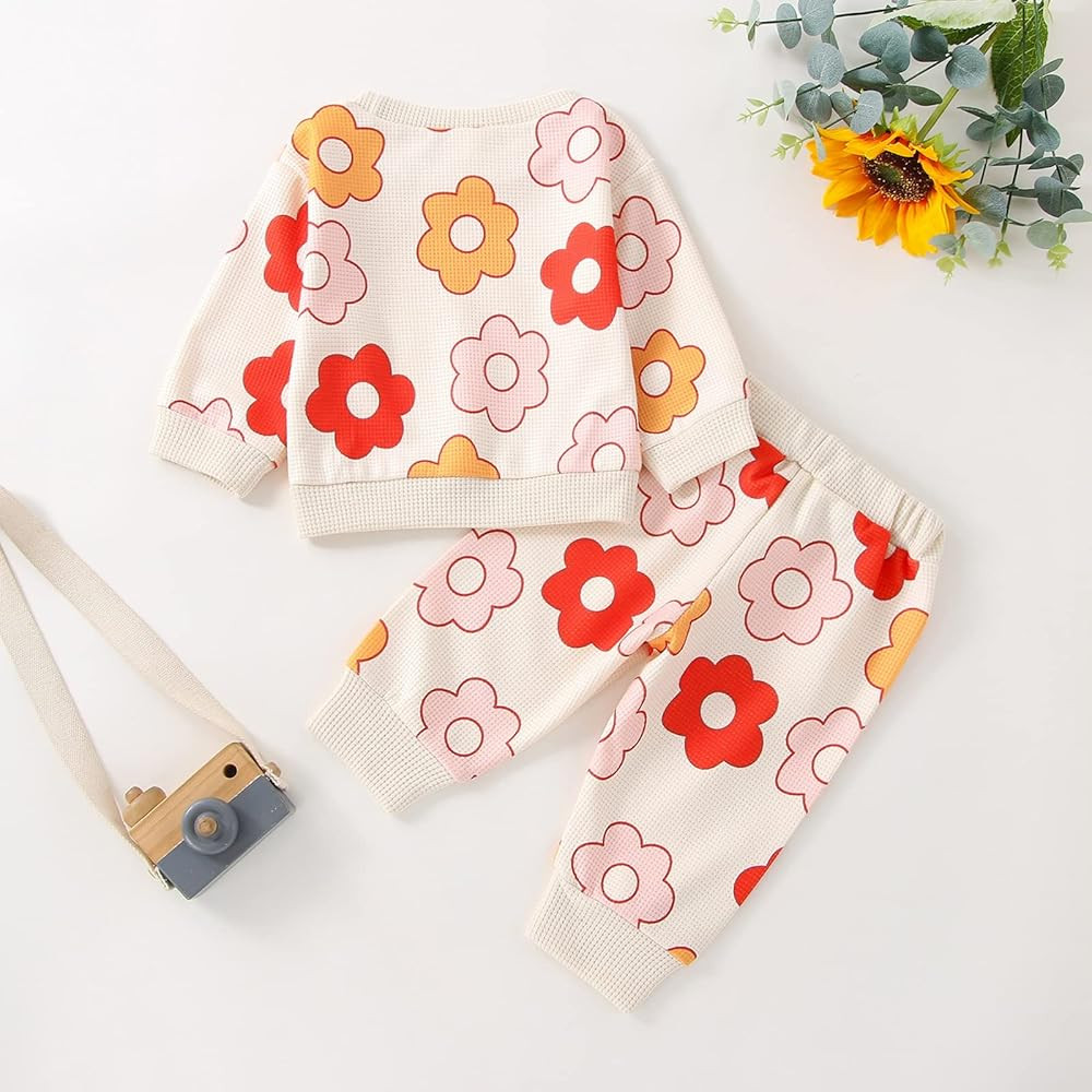 Newborn Infant Baby Girl Clothes Set Long Sleeve Sweatshirts Tops Pants Outfits Clothing Gifts 3 ... | Amazon (US)