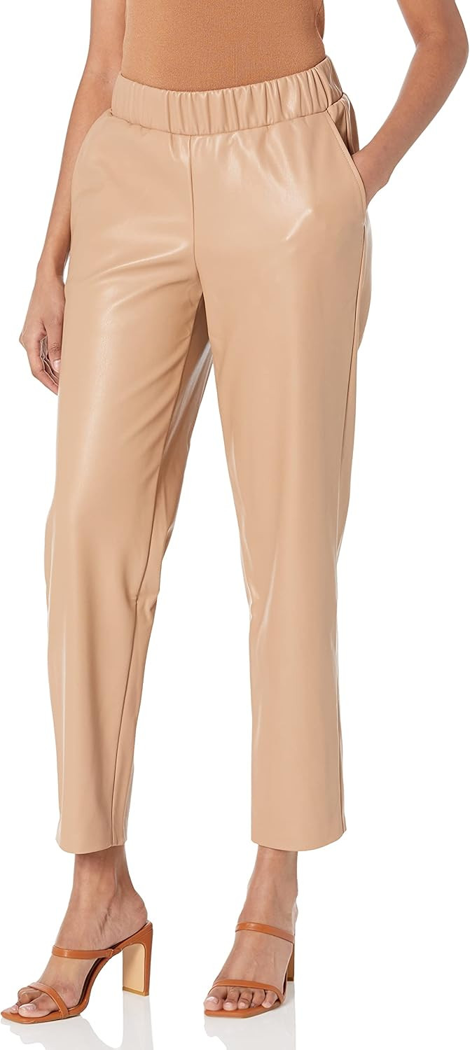 The Drop Women's @lisadnyc Faux Leather Pull-On Jogger | Amazon (US)
