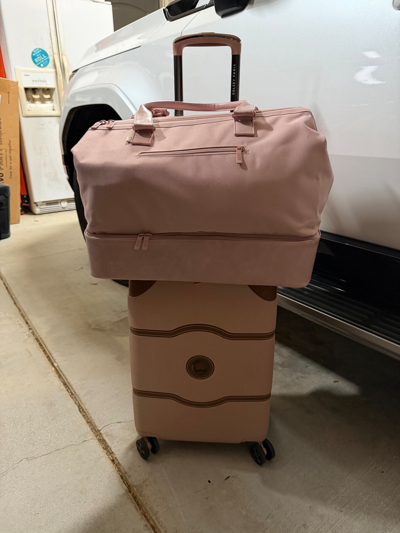 Caroline’s travel duo! Love the pink together! Beis weekender bag and delsey carry on rolling bag 

#LTKHome #LTKTravel