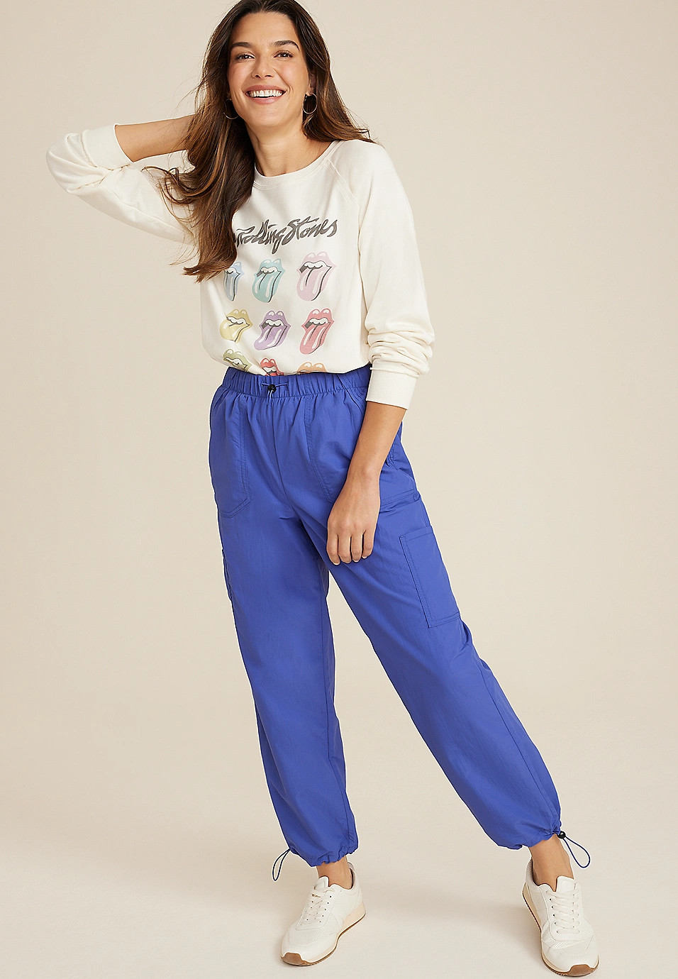 High Rise Parachute Pant | Maurices