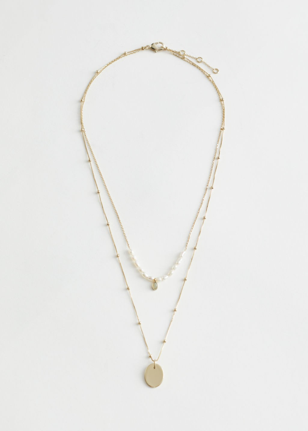 Duo Chain Pearl Pendant Necklace | & Other Stories (EU + UK)
