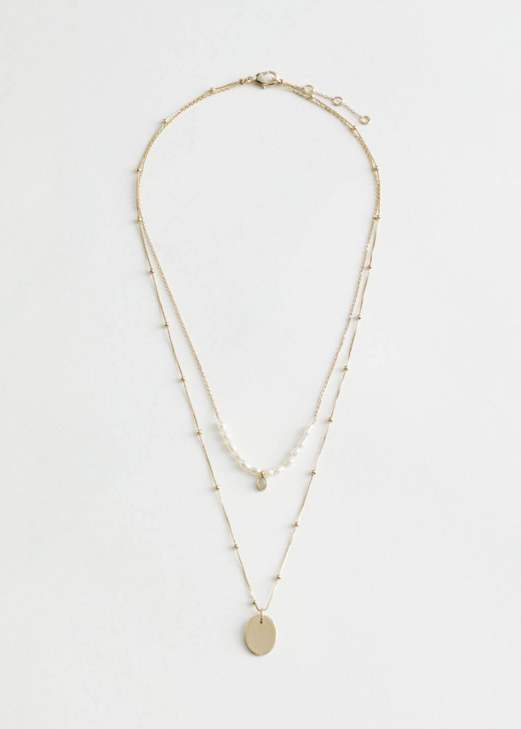 Duo Chain Pearl Pendant Necklace | & Other Stories (EU + UK)