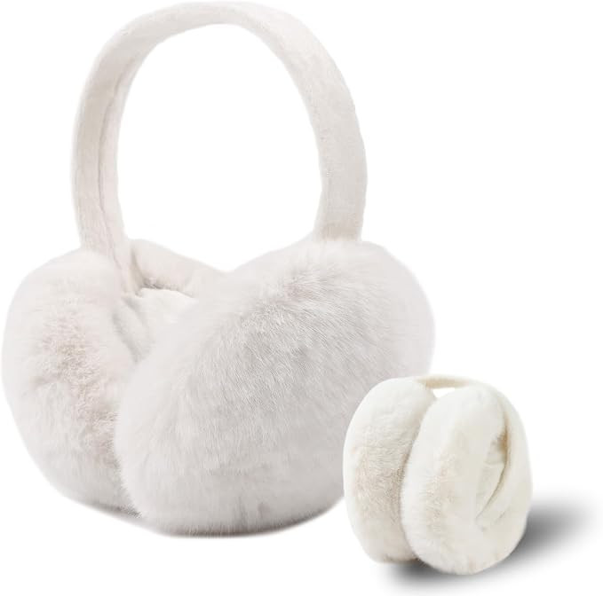 Yuoahcn Women Winter Ear Muffs Faux Fur Warm Earmuffs Lady Girls Plush Ear Warmers Outdoor Ear Co... | Amazon (US)