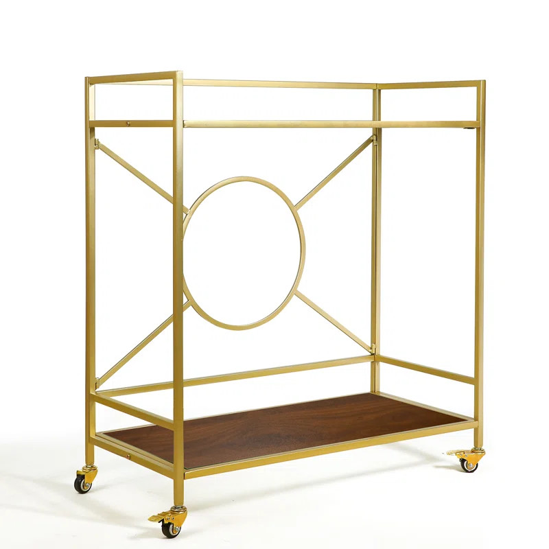 Talar Metal Bar Cart Simply Assembled with ONLY 4 Screws | Wayfair North America