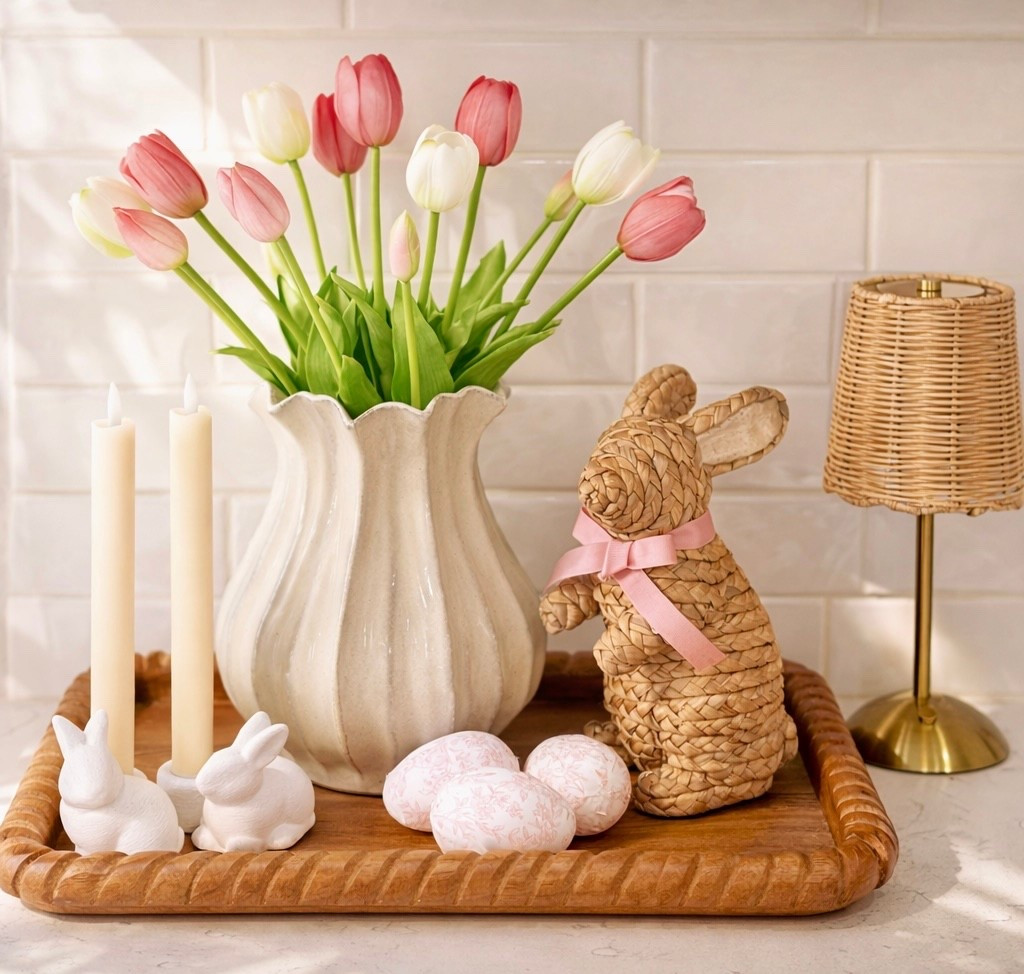 My most popular share so far this year is these tulips by far. They are so realistic and come in many colors, perfect for spring! 💐 The pleated vase is the second most popular. 🤍 

Easter vignette, spring tulips, spring centerpiece, Target finds, Amazon finds

#LTKHome #LTKSeasonal