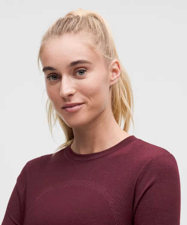 Swiftly Langarmshirt aus Wolle   Hüftlänge | lululemon DE