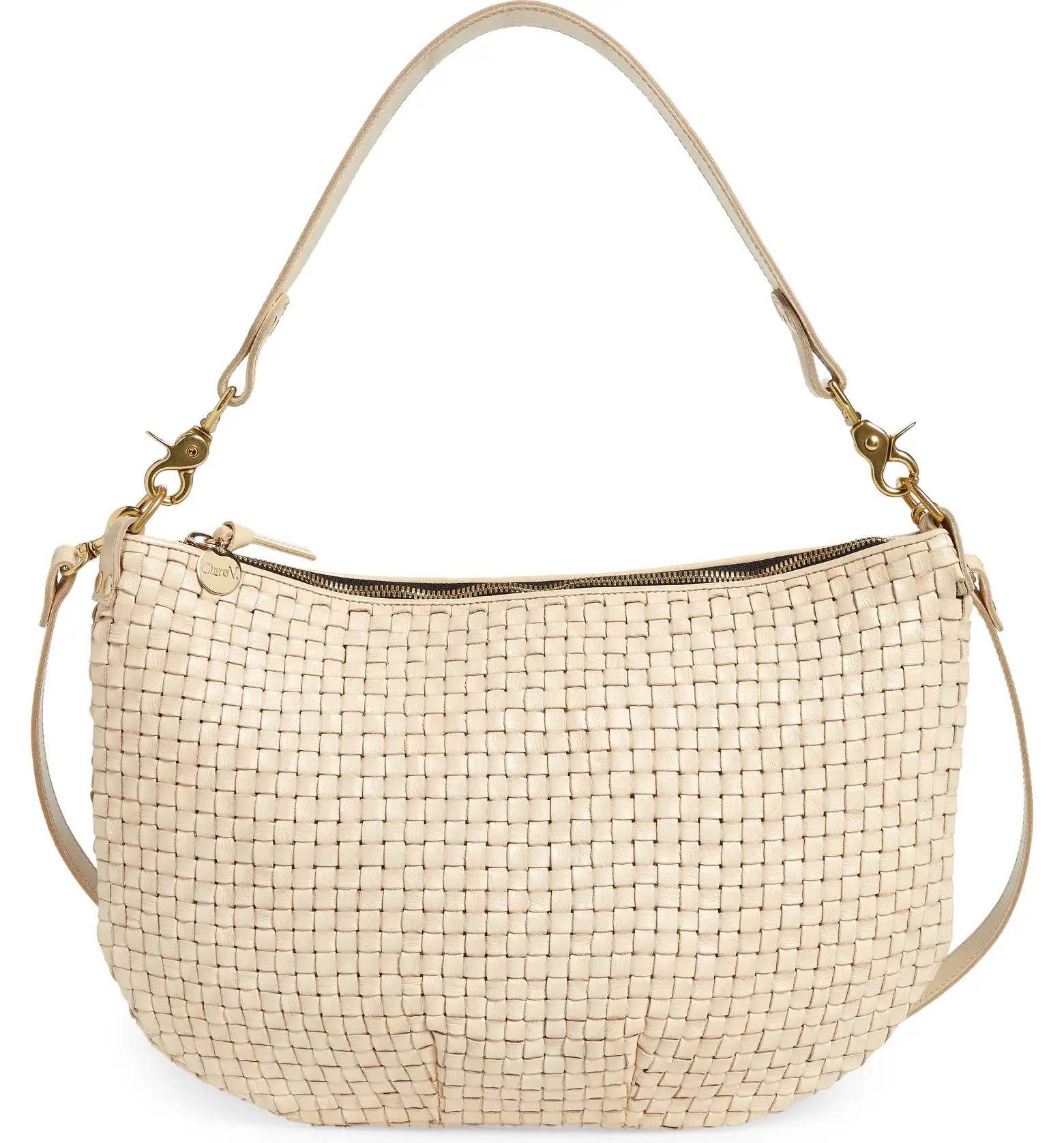 Clare V. Moyen Woven Leather Convertible Messenger Bag | Nordstrom | Nordstrom