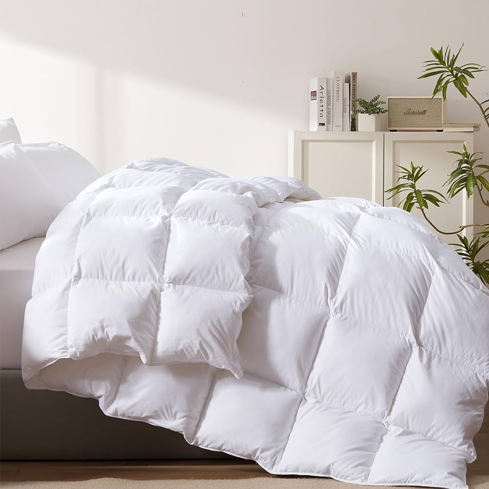 Cosybay Feather Comforter Filled with Feather & Down - Heavyweight White King Size Duvet Insert- ... | Amazon (US)