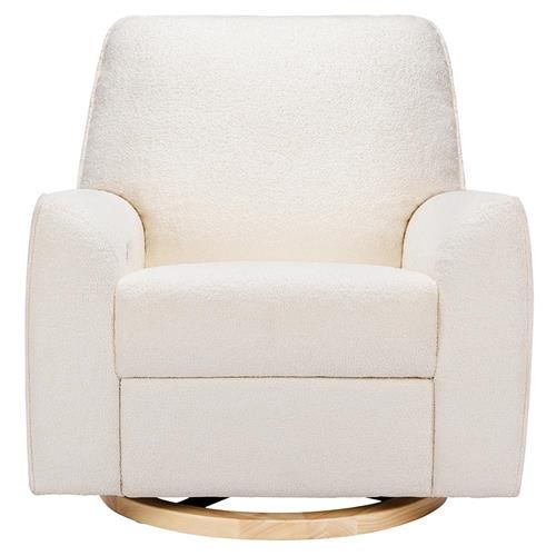 Nursery Works Sunday Modern Chantilly Sherpa Power Recliner and Swivel Glider | Kathy Kuo Home