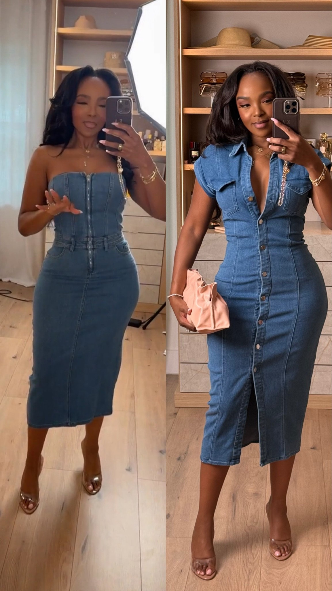 @Express Denim Dresses