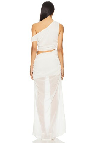 Kilee Maxi Dress in Off White | Revolve Clothing (Global)
