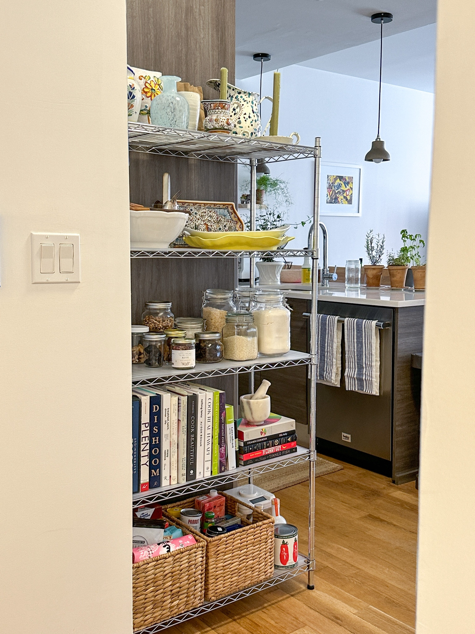 Let me introduce you to the pop up pantry. It’s equal part form and function — a place to store dry goods, cookbooks and vases/cookware and also look good. Linking everything I used to create mine.

#LTKhome