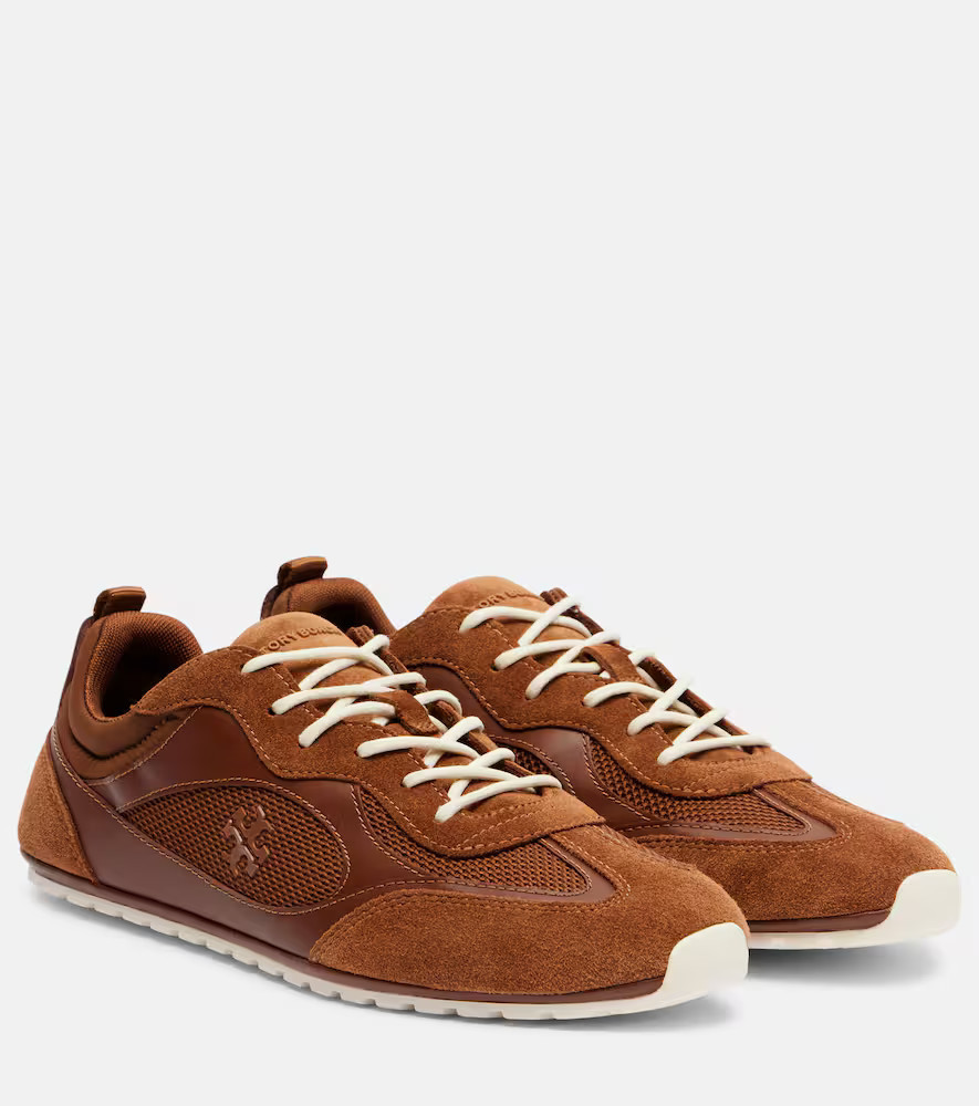 Tory Burch Tory Travel suede-trimmed sneakers | Mytheresa (US/CA)