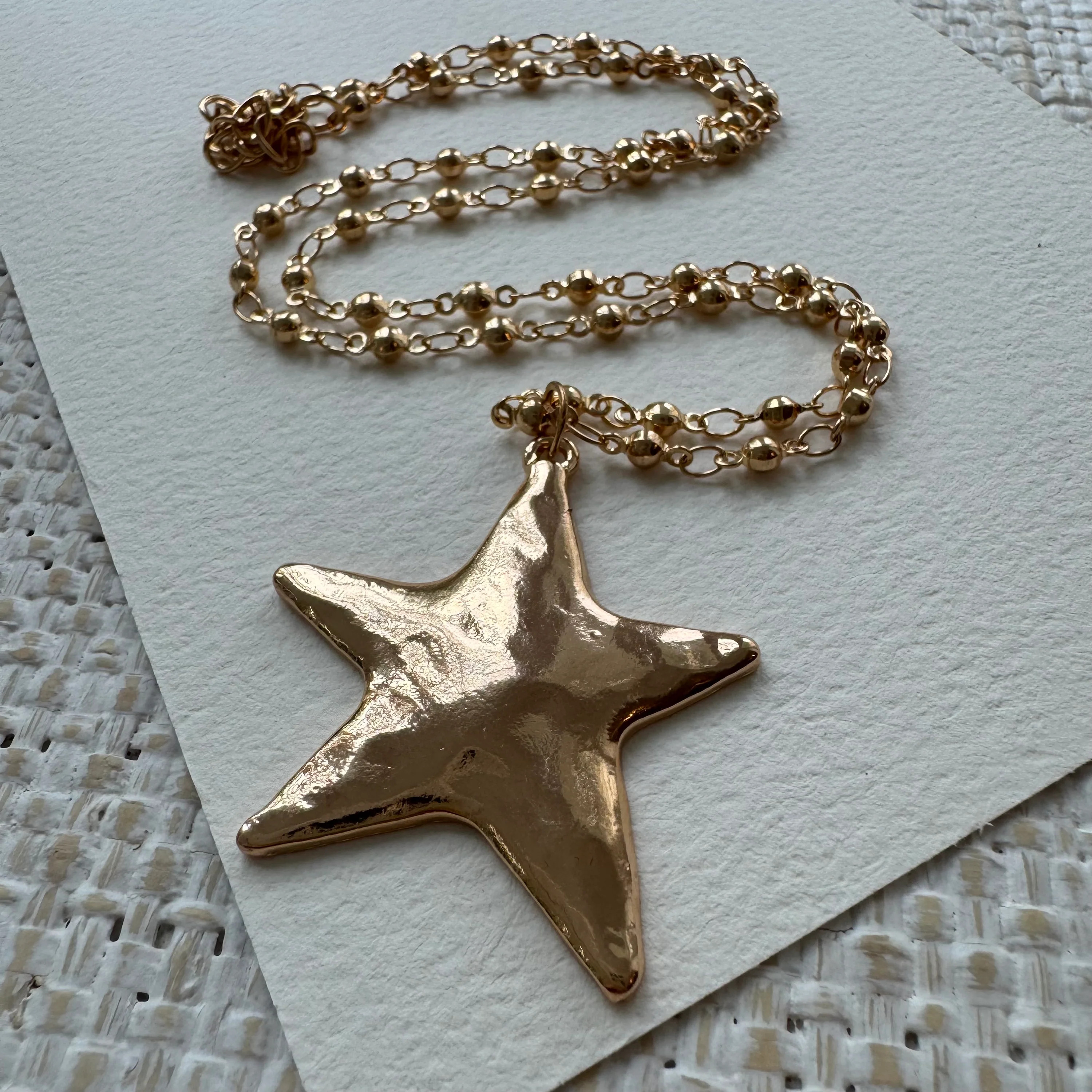 Textured Star Necklace | Erin McDermott Jewelry