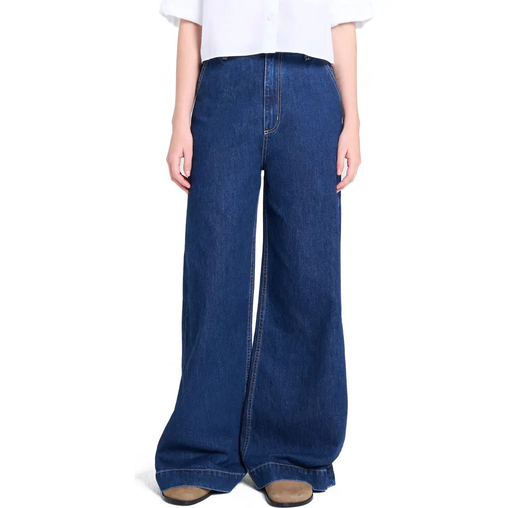 TWP McDougal Wide Leg Jeans in Dark Stone at Nordstrom Rack, Size 27 | Nordstrom Rack